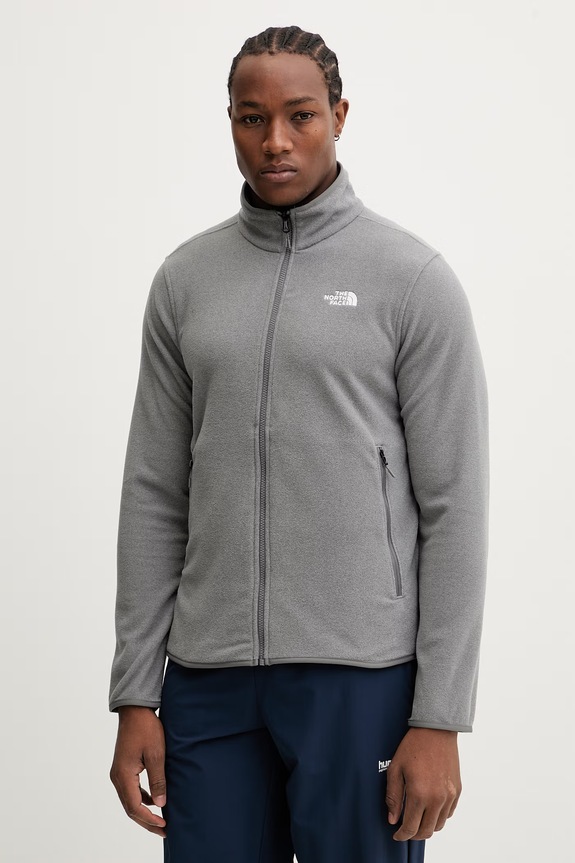 The North Face felpa applique grigio NF0A8D0RCQI1