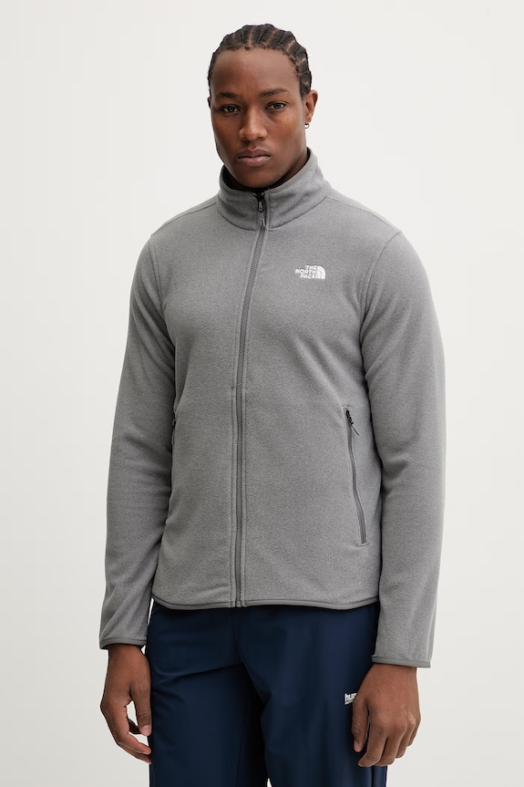 The North Face felpa applique grigio NF0A8D0RCQI1