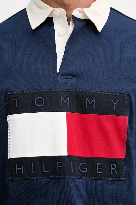 Tommy Hilfiger mikina pánska bavlnená MW0MW43067 tmavomodrá