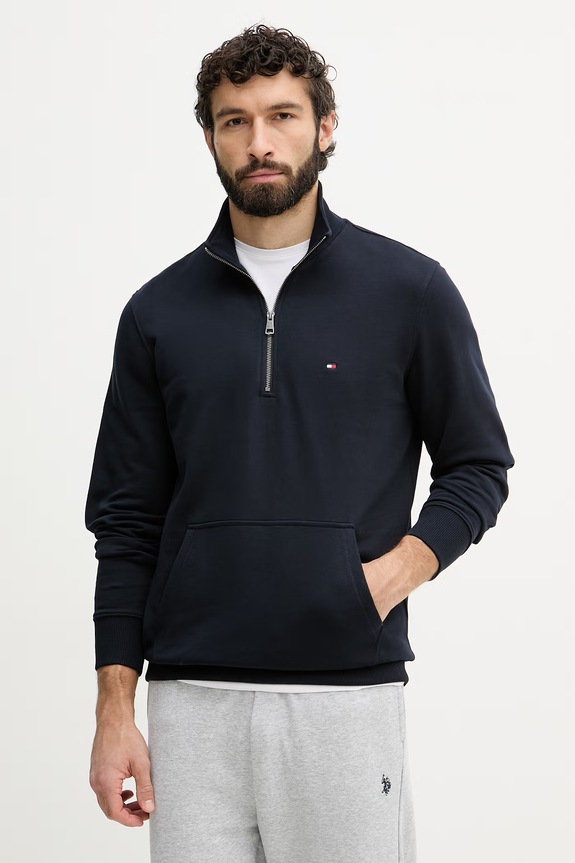 Tommy Hilfiger férfi pamut melegítőfelső sötétkék MW0MW43115