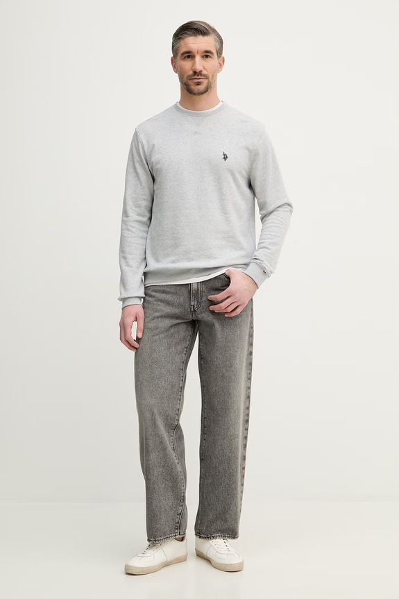 Dukserica U.S. Polo Assn. DHM LB CREW MUP3356 siva SS26