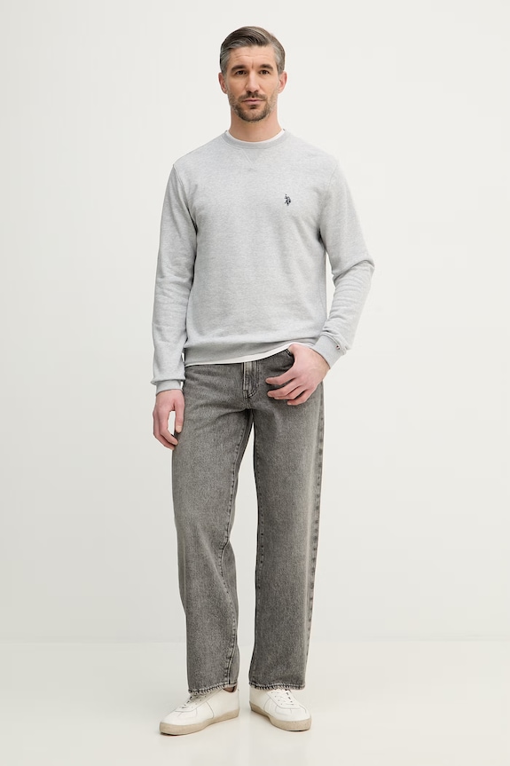 Dukserica U.S. Polo Assn. DHM LB CREW MUP3356 siva SS26