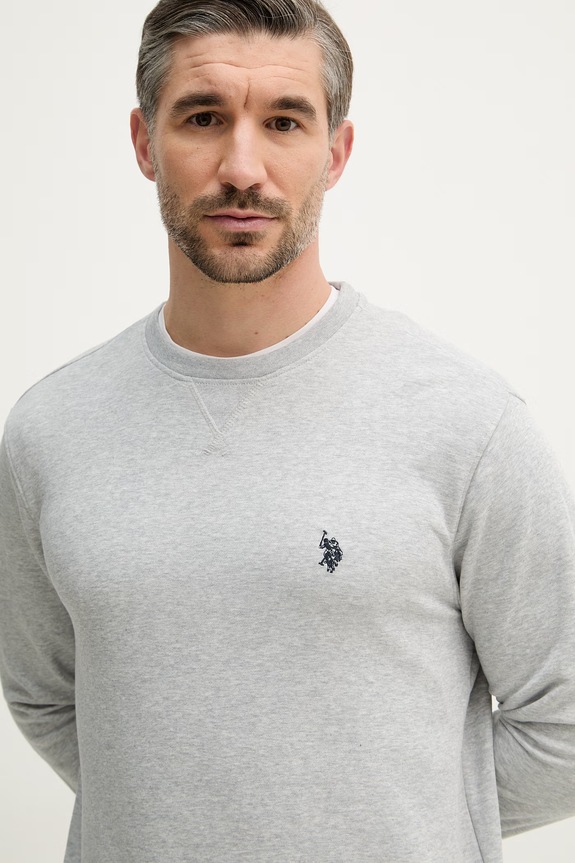 Dukserica U.S. Polo Assn. DHM LB CREW siva MUP3356