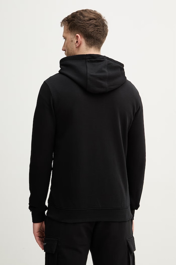 Дрехи U.S. Polo Assn. Суичър с цип мъжки с памук DHM LB MUP4413 черен