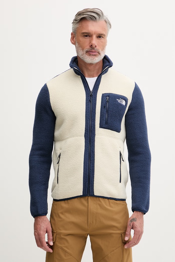 The North Face Yumiori bluza rozpinana polarowa męska beżowy NF0A883RPHC1