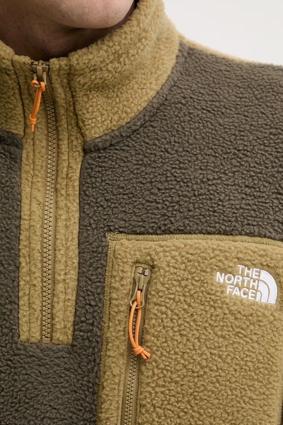 The North Face μπλούζα ανδρική φλις Yumiori NF0A883SPHG1 πράσινο