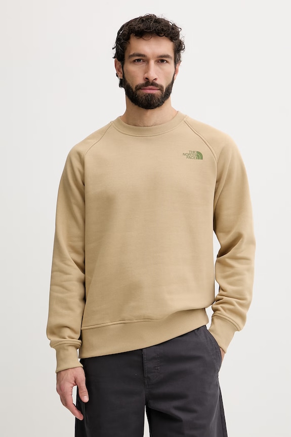 Îmbrăcăminte The North Face hanorac pentru bărbați, cu amestec de bumbac Raglan NF0A89FALK51 bej