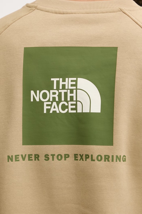 The North Face hanorac pentru bărbați, cu amestec de bumbac Raglan NF0A89FALK51 bej