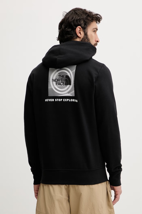 The North Face mikina s kapucňou pánska bavlnená Energy čierna NF0A8G9XJK31