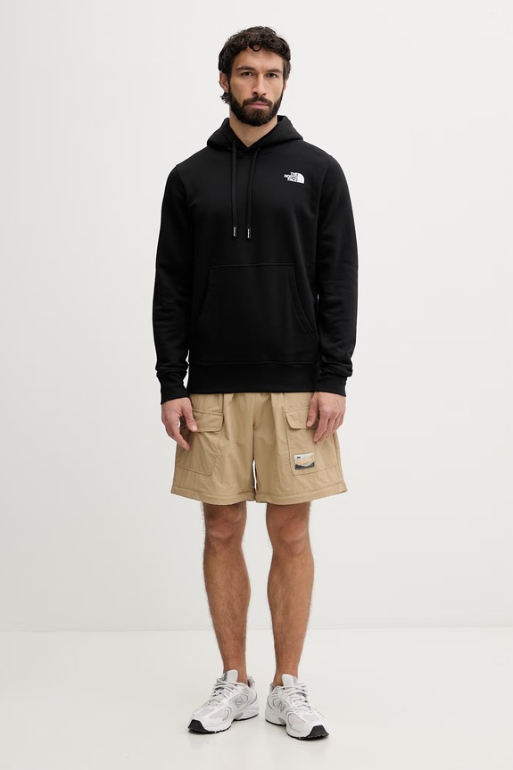 The North Face mikina s kapucňou pánska bavlnená Energy NF0A8G9XJK31 čierna SS26