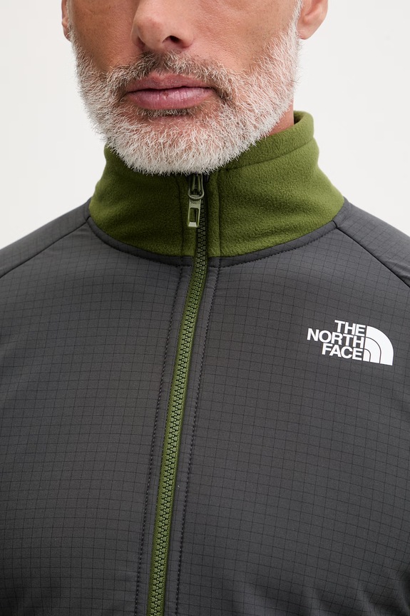 The North Face hanorac cu fermoar pentru bărbați polar Glacier Heavyweight NF0A89JGM6D1 verde