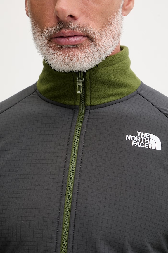 The North Face hanorac cu fermoar pentru bărbați polar Glacier Heavyweight NF0A89JGM6D1 verde
