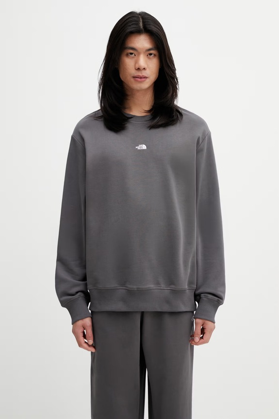 The North Face Essential Light sweatshirt cotton Men's gray NF0A8GQCRHI1