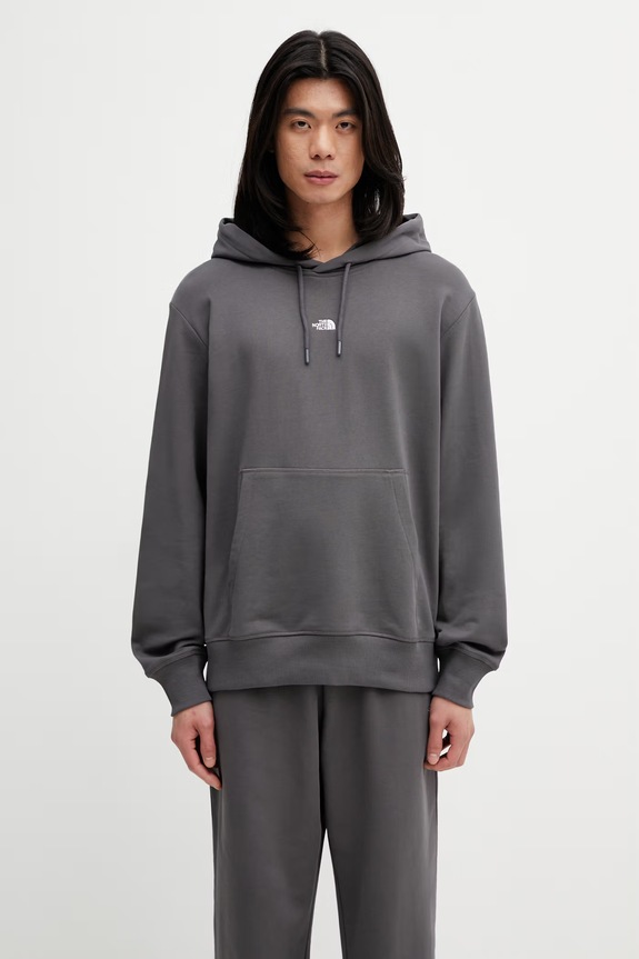 The North Face Essential Light bluza z kapturem bawełniana męska szary NF0A8GQDRHI1