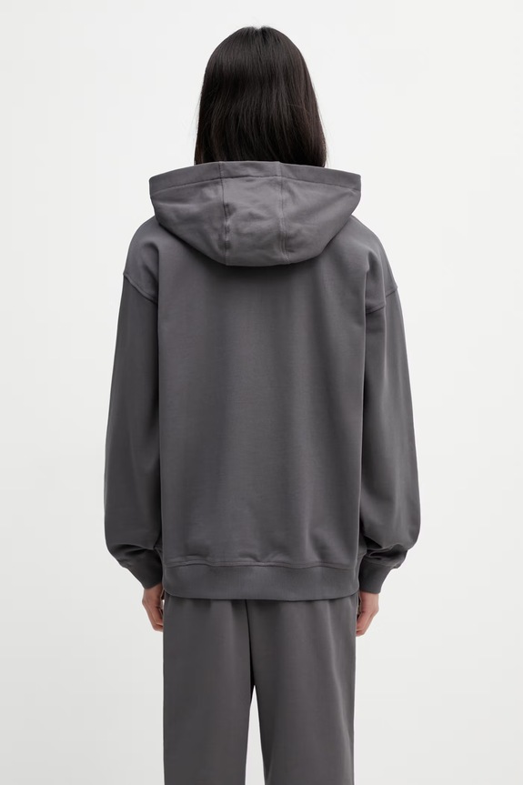 Îmbrăcăminte The North Face Essential Oversize hanorac din bumbac pentru bărbați NF0A8GQGRHI1 gri