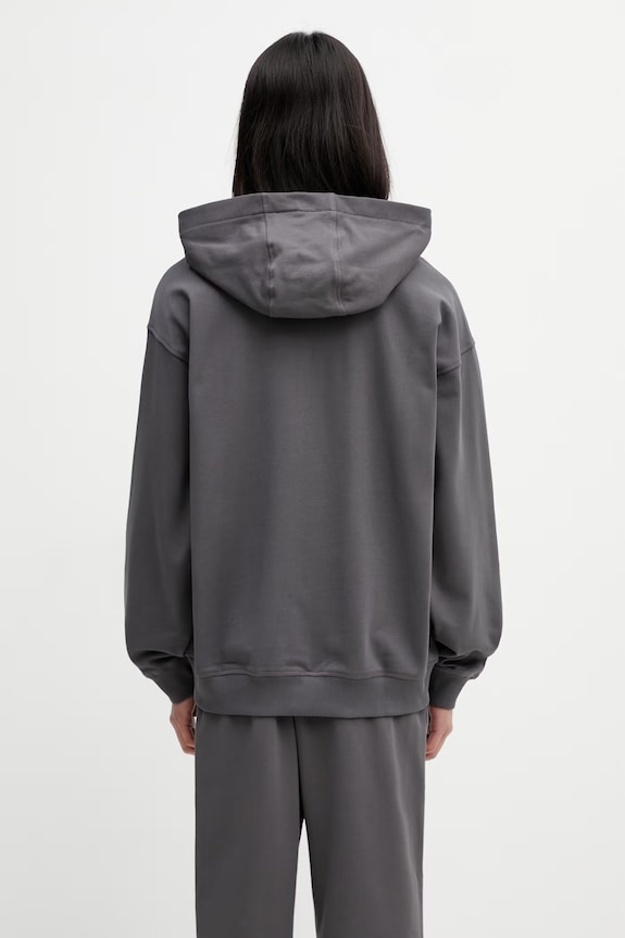 Îmbrăcăminte The North Face Essential Oversize hanorac din bumbac pentru bărbați NF0A8GQGRHI1 gri