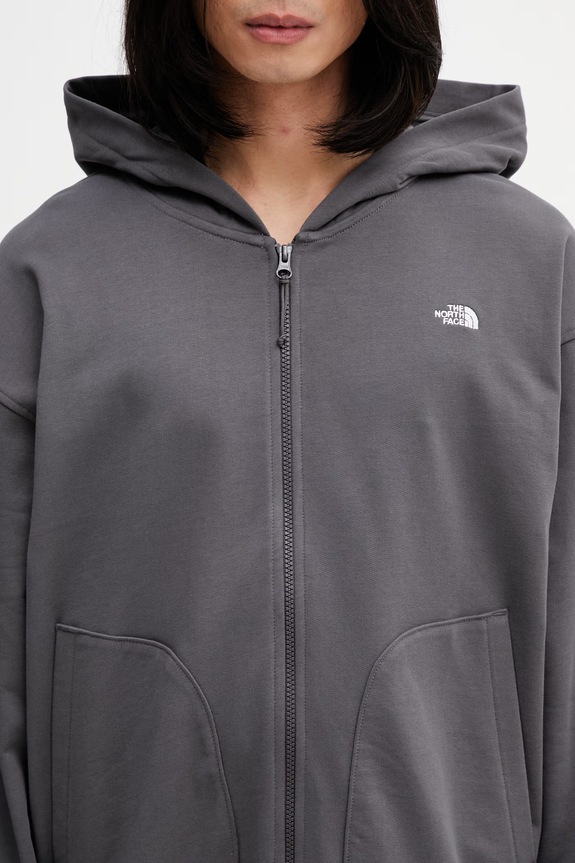 The North Face Essential Oversize hanorac din bumbac pentru bărbați gri NF0A8GQGRHI1