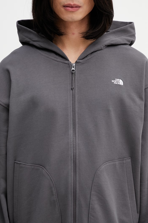 The North Face Essential Oversize hanorac din bumbac pentru bărbați gri NF0A8GQGRHI1