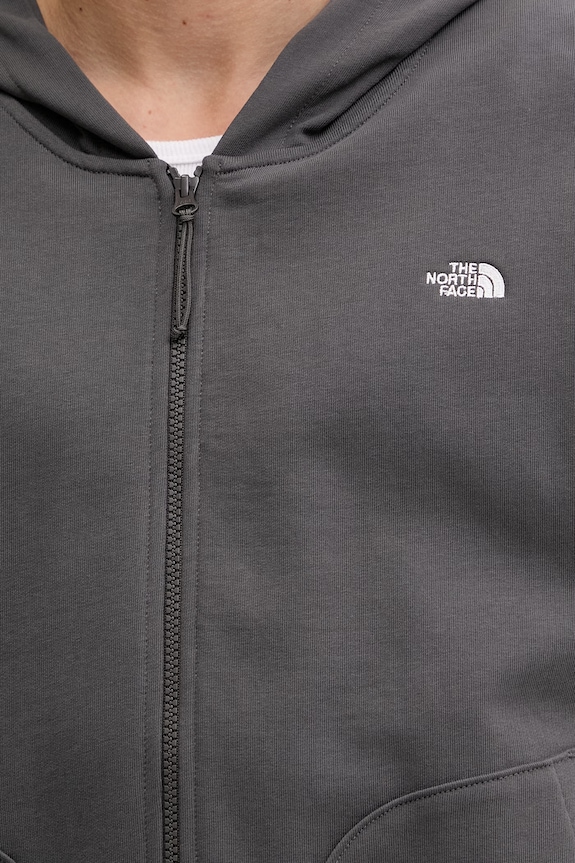 The North Face pulover moški bombažen Essential Oversize NF0A8GQGRHI1 siva