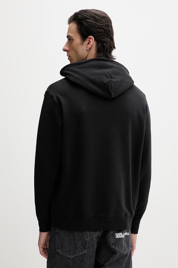 Odzież Tommy Jeans bluza z kapturem męska bawełniana DM0DM22680 czarny