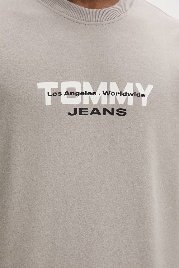 Tommy Jeans hanorac pentru bărbați, din bumbac DM0DM22682 bej