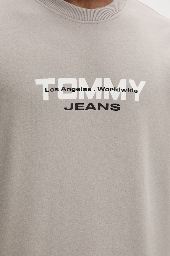 Tommy Jeans hanorac pentru bărbați, din bumbac DM0DM22682 bej