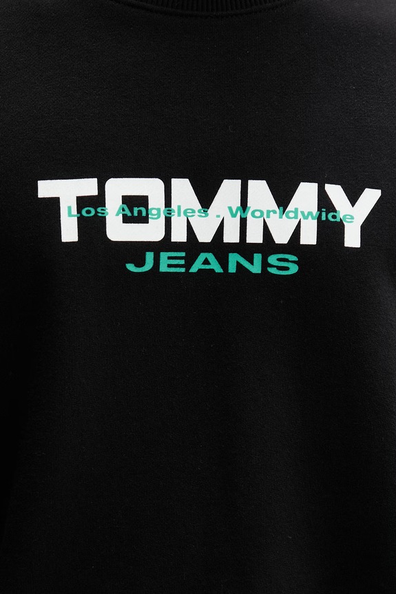 Tommy Jeans mikina pánska bavlnená DM0DM22682 čierna