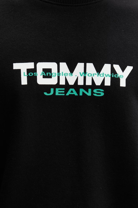 Tommy Jeans mikina pánska bavlnená DM0DM22682 čierna