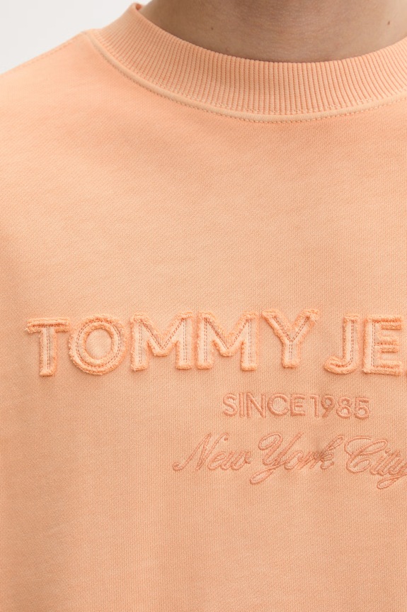 Tommy Jeans dukserica za muškarce s pamukom DM0DM22714 narančasta
