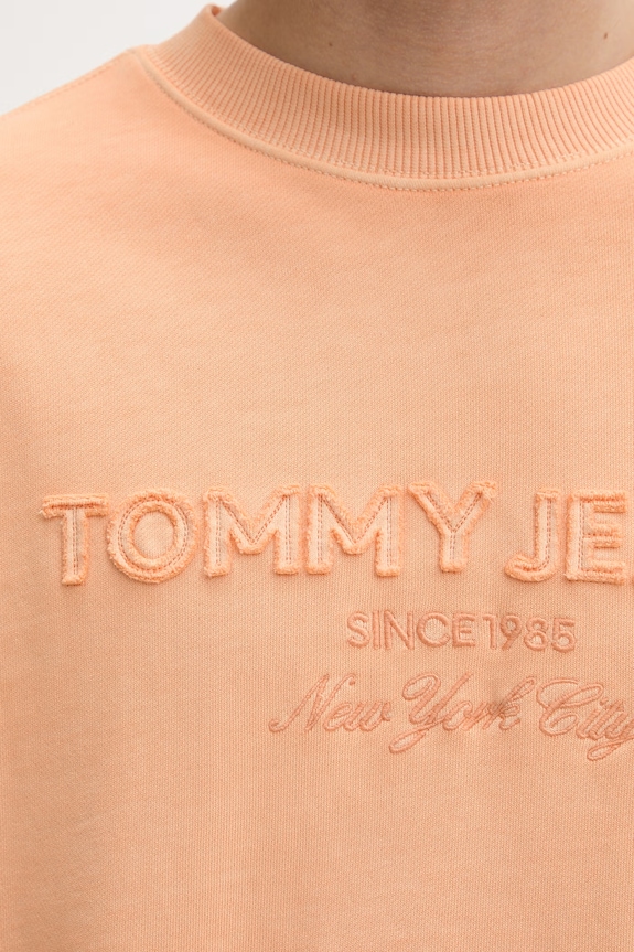 Tommy Jeans dukserica za muškarce s pamukom DM0DM22714 narančasta