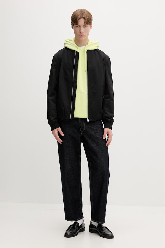 Tommy Jeans hanorac cu glugă bărbătesc din bumbac DM0DM22840 verde SS26