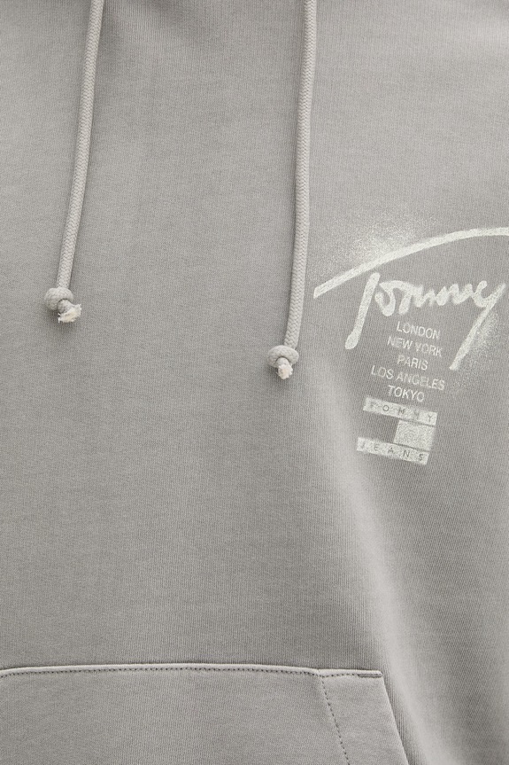 Tommy Jeans hanorac cu glugă bărbătesc din bumbac DM0DM22840 gri