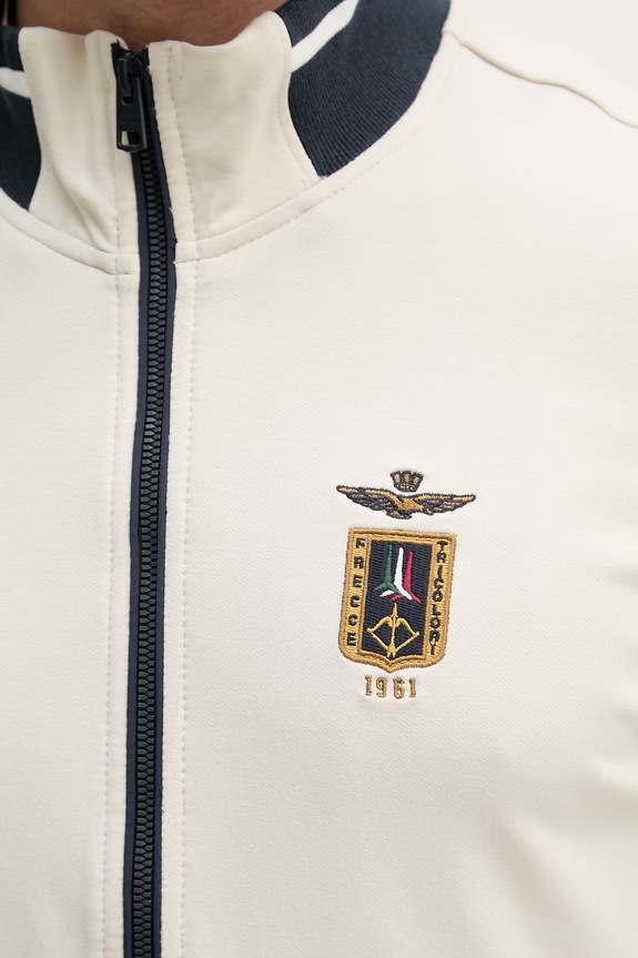 Mikina Aeronautica Militare FE2089UF00674 béžová