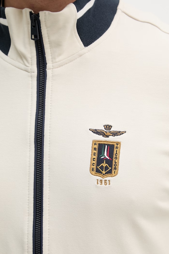 Mikina Aeronautica Militare FE2089UF00674 béžová