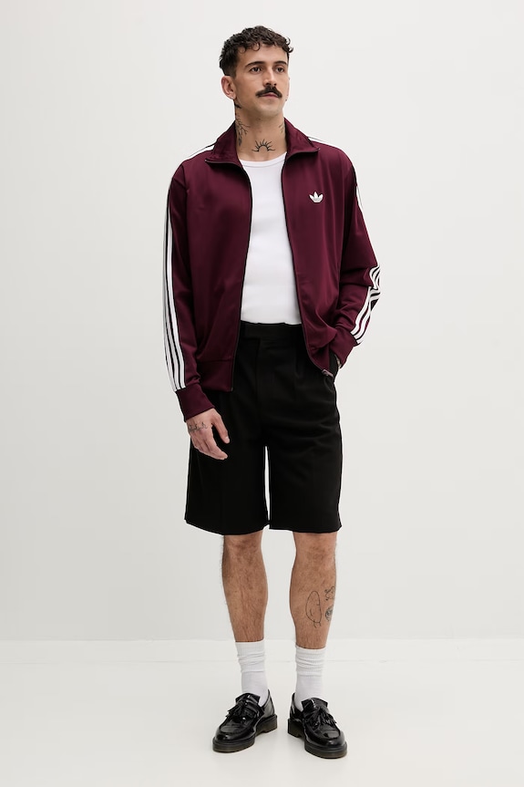 adidas Originals bluza rozpinana męska Firebird KE1646 bordowy SS26