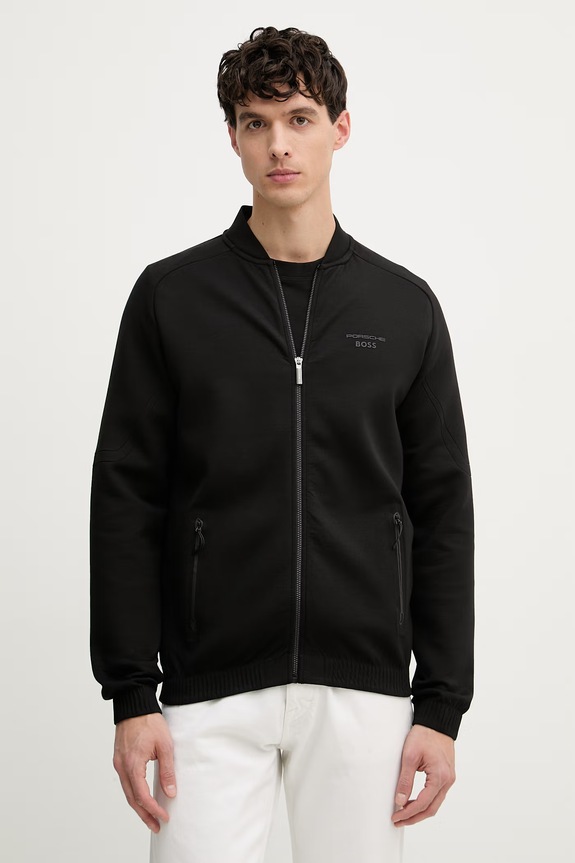 BOSS Green bluza rozpinana męska BOSS X PORSCHE czarny 50559789