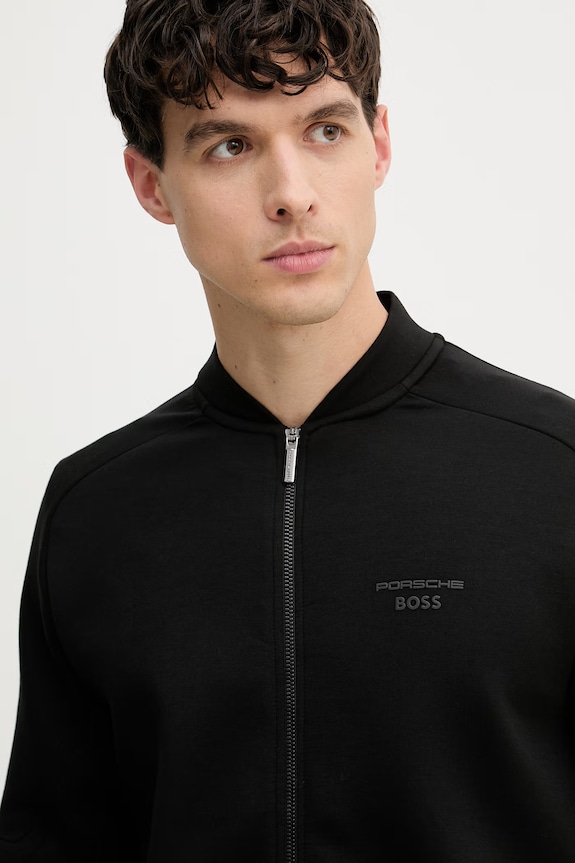 BOSS Green bluza rozpinana męska BOSS X PORSCHE czarny 50559789