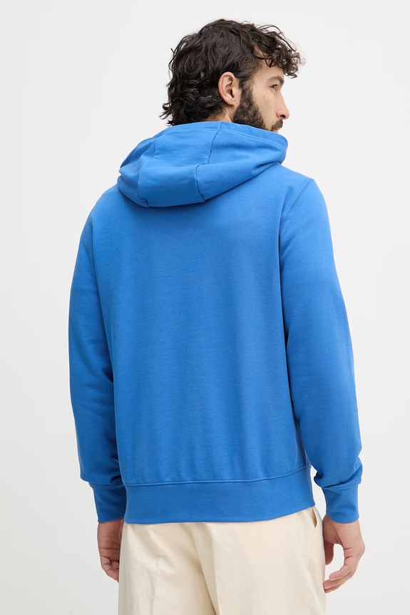 Oblečenie Tommy Hilfiger mikina na zips s kapucňou pánska bavlnená MW0MW42462 modrá