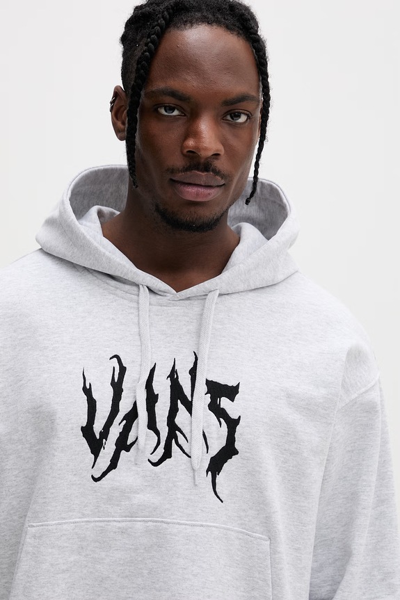 Vans hanorac cu glugă pentru bărbați, din bumbac gri VN000VY31QI1