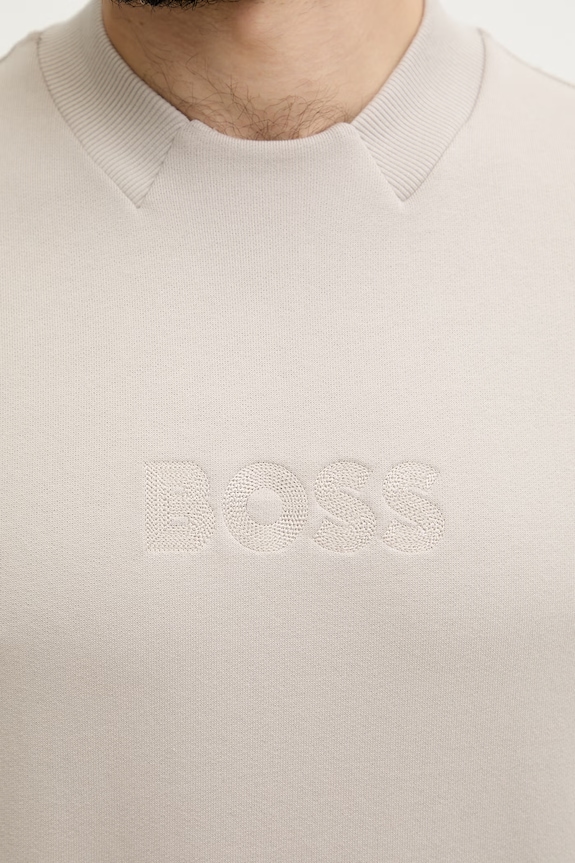 BOSS dukserica loungwear muška pamukna 50561510 bež