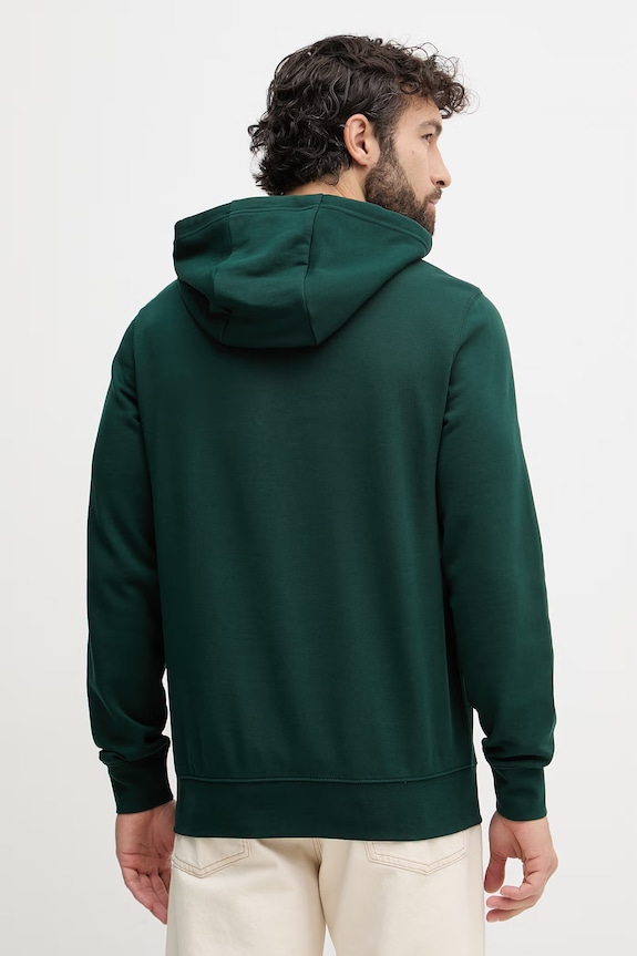 Oblečenie Tommy Hilfiger mikina s kapucňou pánska bavlnená MW0MW42464 zelená