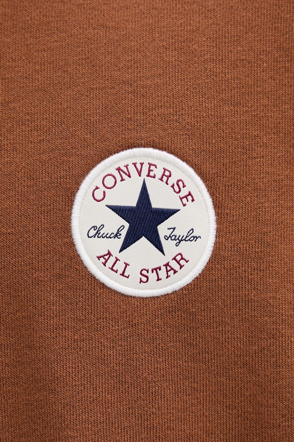 Converse felpa con cappuccio da uomo in cotone CVM6H113 marrone