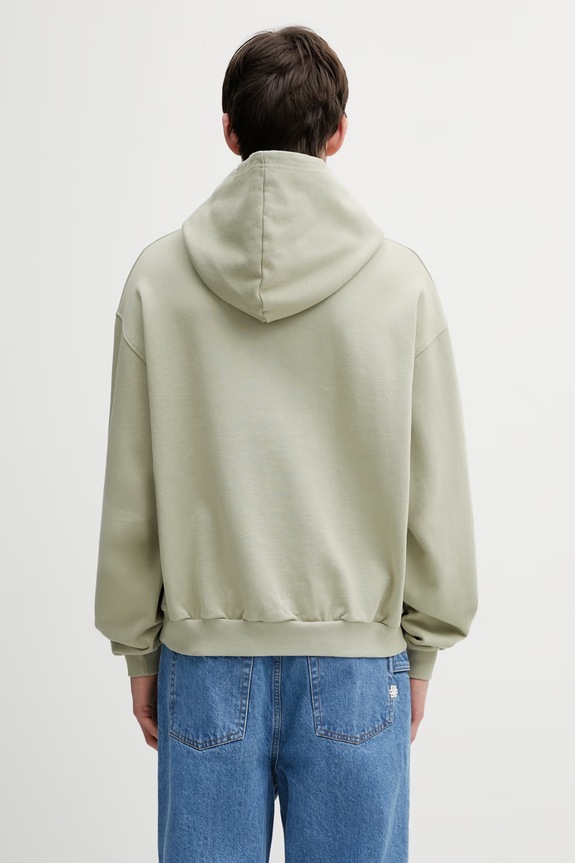 Одяг Filling Pieces Boxy Embroidered кофта з капюшоном бавовняна чоловіча 412632501284.302 зелений