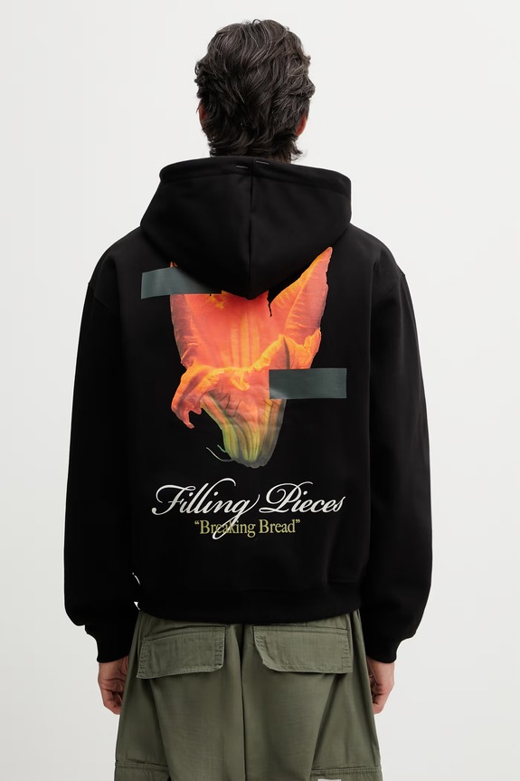 Filling Pieces Zucchini oversized sweatshirt cotton Men's black 412633501289.130