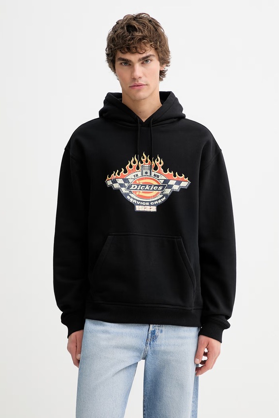 Μπλούζα Dickies με κουκούλα μαύρο DK0A89I9BLK1