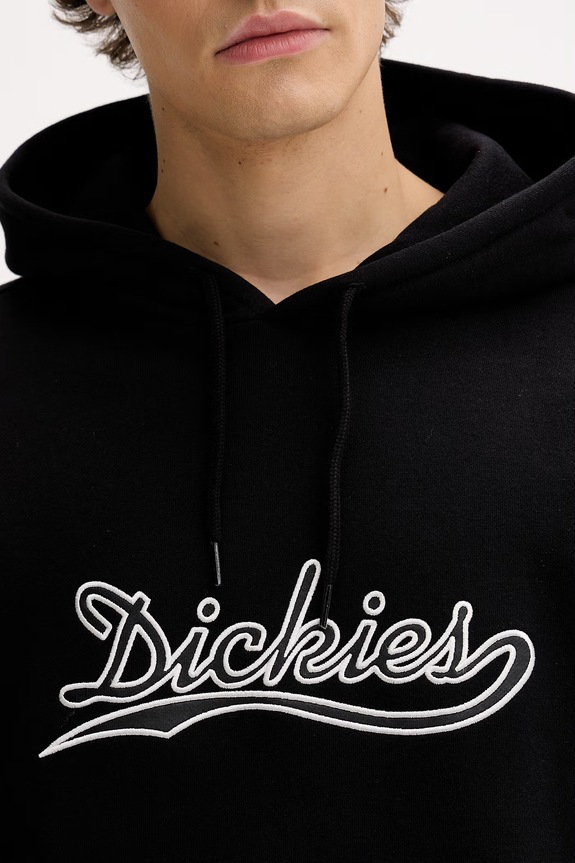 Dickies mikina s kapucňou pánska bavlnená DK0A883KBLK1 čierna