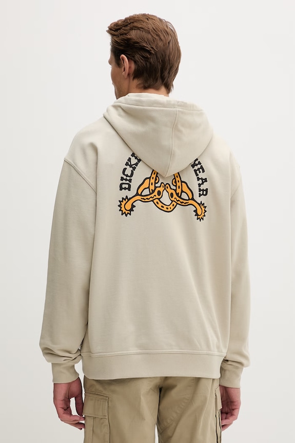 Dickies bluza z kapturem męska z bawełną zielony DK0A885IL441