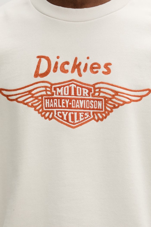 Dickies mikina pánska s bavlnou DK0A88RLL631 béžová