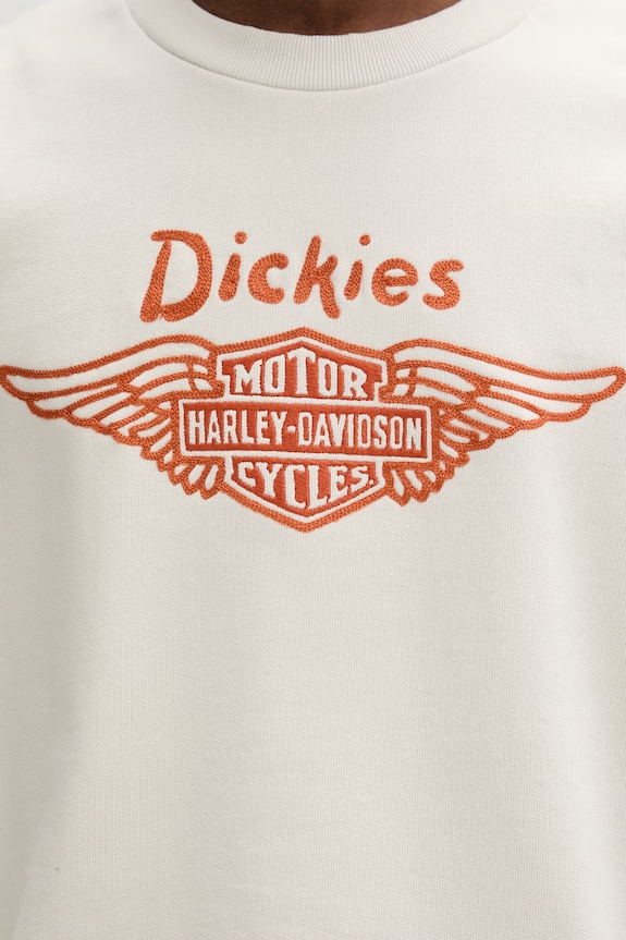 Dickies mikina pánska s bavlnou DK0A88RLL631 béžová