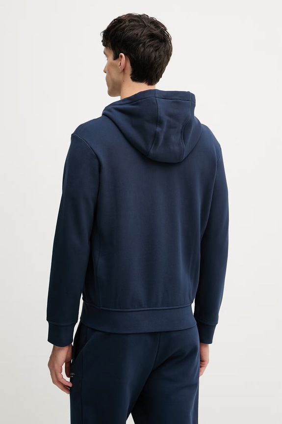 Oblečenie Armani Exchange mikina na zips s kapucňou pánska bavlnená XM001293.AF20934 tmavomodrá